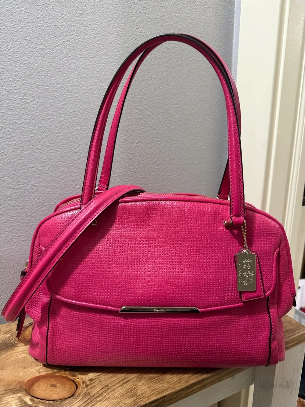COACH Madison Small Georgie Satchel in Leather - EUC